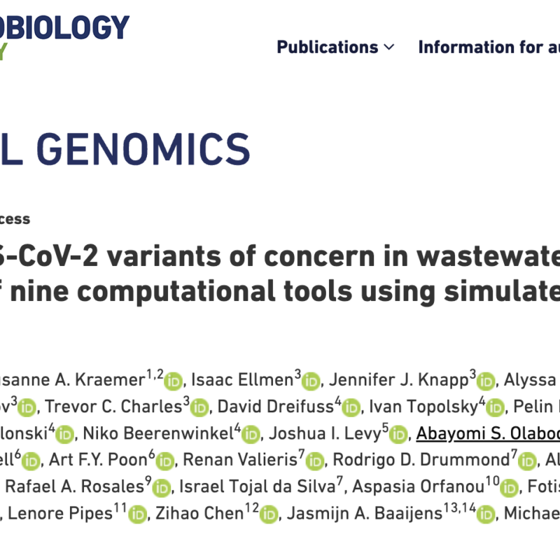 microbial genomics paper authors